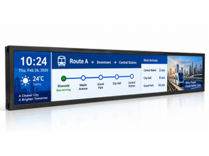 High-Brightness 12V Display for Transportation