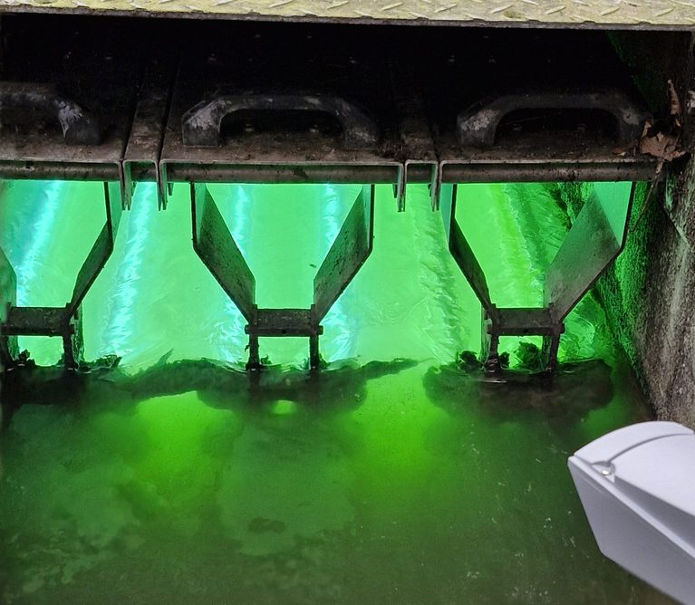 meteor communications remote camera at wastewater uv disinfection